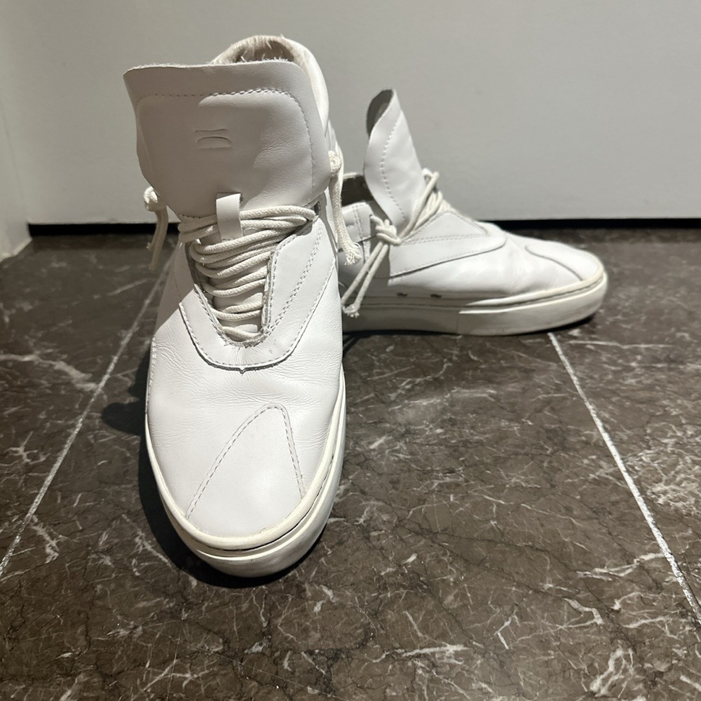 Men's White High-Top Sneakers